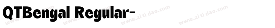 QTBengal Regular字体转换